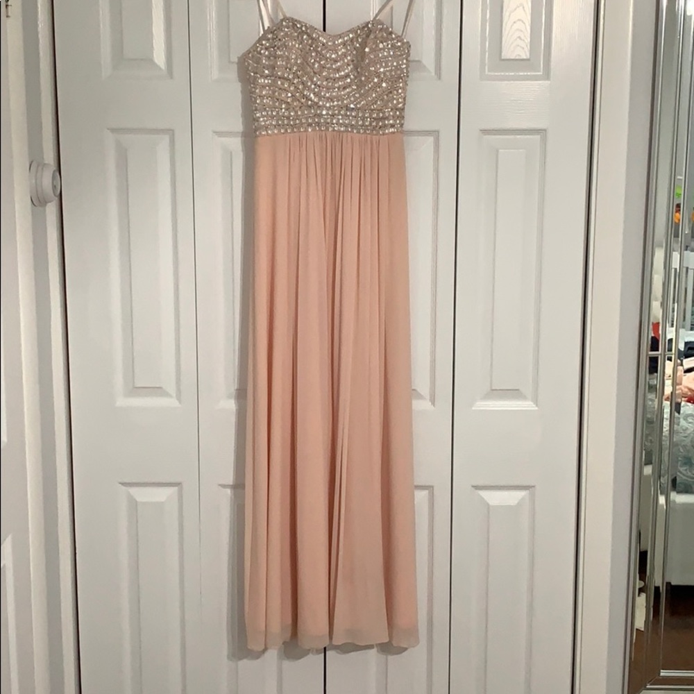 Pale pink maxi dress